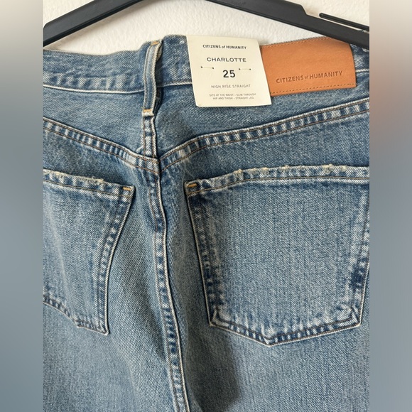 SOLD NWT Citizens of Humanity Charlotte Midrise Straight Legs in Wynwood Sz 25 - Picture 7 of 9